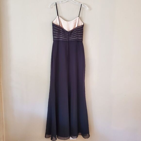 ALFRED ALGELO Women's Maxi Dress Black/ Nude Size 35  Medium Whimsogoth Formal - Picture 5 of 10